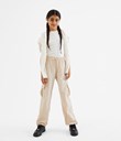 Thumbnail Cargo trousers | White | Kids | Kappahl