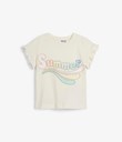 Thumbnail T-shirt med trykk | Hvit | Barn | Kappahl