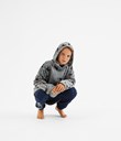 Thumbnail Long fleece hoodie | Grey | Kids | Kappahl