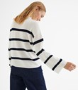 Thumbnail Ribbestrikket genser | Hvit | Dame | Kappahl