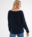 Thumbnail Ribbed knitted sweater | Blue | Woman | Kappahl
