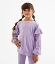 Thumbnail Sweatshirt with frill | Lilac | Kids | Kappahl