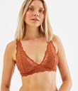 Thumbnail Wirefree bra in lace | Brown | Woman | Kappahl