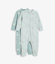 Thumbnail Patterned baby pyjamas (2-pack) | Green | Kids | Kappahl