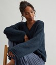 Thumbnail Knitted sweater | Blue | Woman | Kappahl