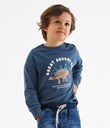 Thumbnail Long sleeved t-shirt with reversible sequins | Blue | Kids | Kapp