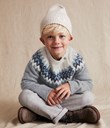 Thumbnail Żakardowy sweter z dzianiny | Szary | Dziecko | Kappahl