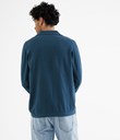 Thumbnail Knitted sweater with collar | Blue | Men | Kappahl