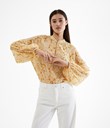 Thumbnail Patterned chiffon blouse | White | Woman | Kappahl