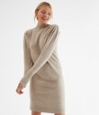 Thumbnail Dress with puffed sleeves | Beige | Woman | Kappahl