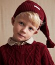 Thumbnail Sweter z dzianiny w warkocze | Czerwony | Dziecko | Kappahl