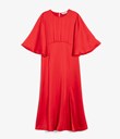 Thumbnail Sukienka z satyny, z rozszerzanymi rękawami | Czerwony | Ona | Ka