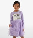 Thumbnail Sukienka z tiulową spódnicą | Lila | Dziecko | Kappahl