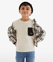 Thumbnail Tunn långärmad tröja  | Beige | Barn | Kappahl