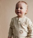 Thumbnail Stickad tröja baby | Beige | Barn | Kappahl