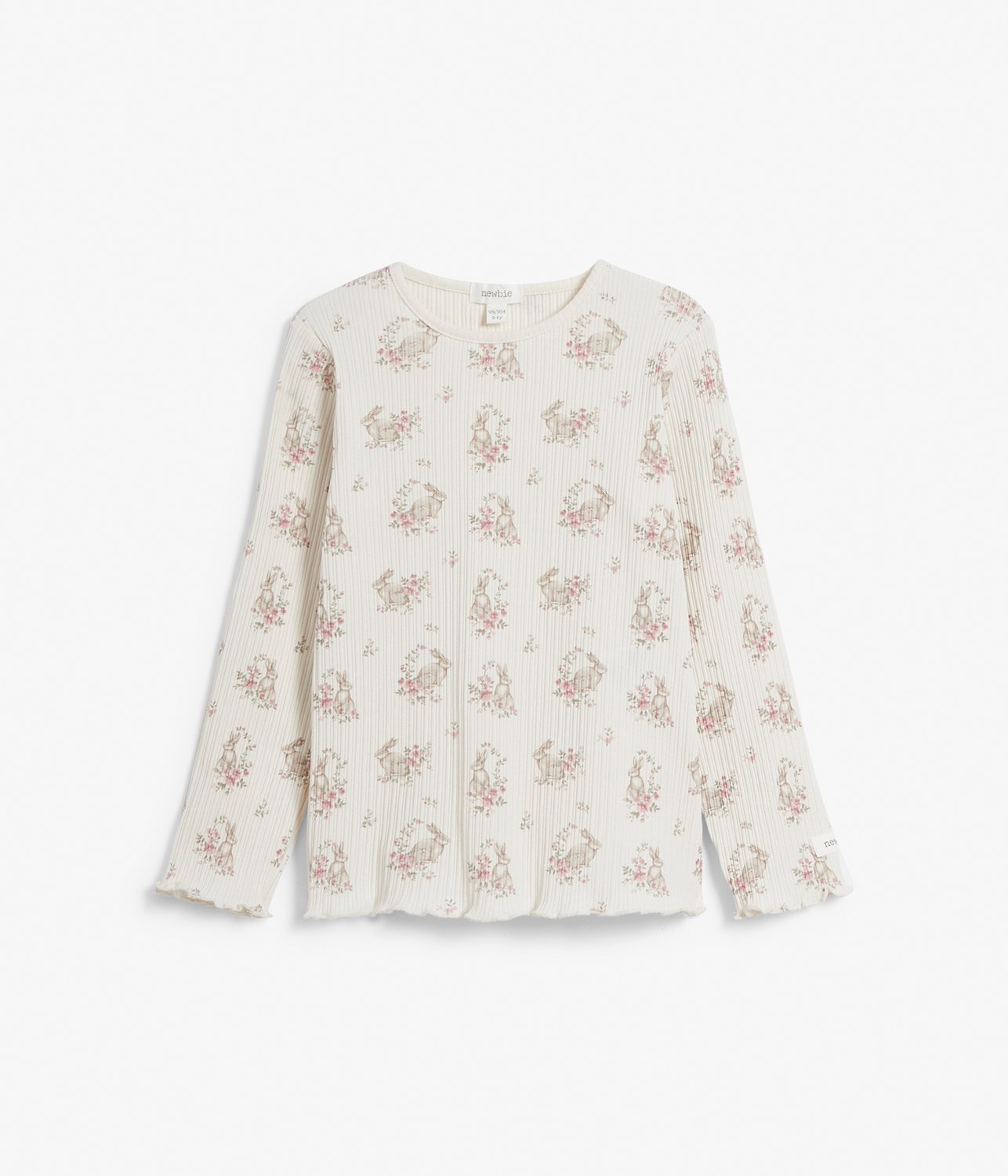 Floral top, White, Kids
