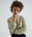 Thumbnail Quilted sweatshirt - Green - Woman - Kappahl