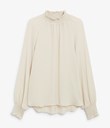 Thumbnail Blouse with smock - Beige - Woman - Kappahl