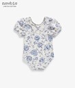 Thumbnail Floral swimsuit with short sleeve - White - Kids - Kappahl