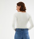 Thumbnail Basic top with long sleeve | White | Woman | Kappahl