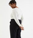 Thumbnail Basic top with long sleeve | White | Woman | Kappahl