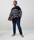 Thumbnail Ribbed knitted sweater - Blue - Woman - Kappahl