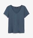Thumbnail Basic top with short sleeve | Blue | Woman | Kappahl