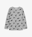 Thumbnail Long sleeved t-shirt with print - Grey - Kids - Kappahl
