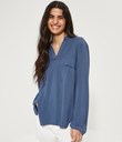 Thumbnail Viscose blouse - Blue - Woman - Kappahl