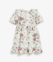 Thumbnail Blomstrete kjole med puffermer - Hvit - Barn - Kappahl