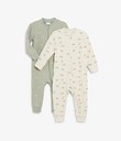 Thumbnail Patterned baby pyjamas 2-pcs - Green - Kids - Kappahl