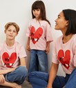 Thumbnail T-shirt med trykk - Rosa - Barn - Kappahl