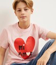 Thumbnail T-shirt med tryck - Rosa - Barn - Kappahl
