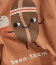 Thumbnail Long sleeved t-shirt with print - Brown - Kids - Kappahl