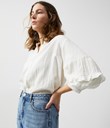 Thumbnail Blouse with flared sleeves - White - Woman - Kappahl