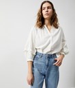 Thumbnail Blouse with flared sleeves - White - Woman - Kappahl