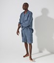 Thumbnail Pyjamasshorts i lin - Blå - Herre - Kappahl