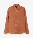 Thumbnail Linen shirt regular fit - Orange - Men - Kappahl