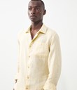 Thumbnail Linen shirt regular fit - Yellow - Men - Kappahl