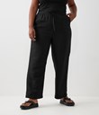 Thumbnail Linen trousers - Black - Woman - Kappahl