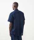 Thumbnail Short sleeved shirt in linen mix - Blue - Men - Kappahl