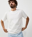 Thumbnail T-shirt with round neckline and loose fit | White | Men | Kappahl