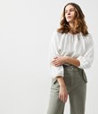 Thumbnail Top with puff sleeves - White - Woman - Kappahl