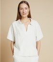 Thumbnail Top with a collar | White | Woman | Kappahl