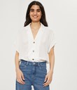 Thumbnail Short-sleeved blouse | White | Woman | Kappahl
