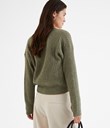 Thumbnail Rib knit cardigan | Green | Woman | Kappahl