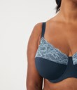 Thumbnail Unpadded wired bra in lace | Blue | Woman | Kappahl