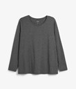Thumbnail Basic top with long sleeve | Grey | Woman | Kappahl