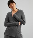 Thumbnail Rib knit cardigan Loungewear | Blue | Woman | Kappahl