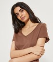 Thumbnail Basic top with V-neck | Red | Woman | Kappahl